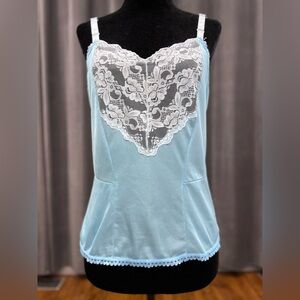 Light blue vintage nylon camisole
